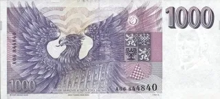 Czech Republic 1.000 Korun, 1993 reverse